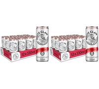 White Claw Hard Seltzer Raspberry 12 x 330ml Cans 4.5% ABV (Pack of 2)