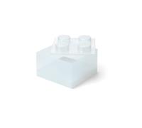 White Clear Brick-Shaped Storage Box