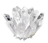 White Clear Quartz Cluster,Irregular Stones Crystal Point,Raw Crystal Rock Ornament Feng Shui Home Decor,400~500g