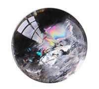 White Clear Quartz Crystal Ball Ball Home Decor Prosperous Love Invite Wealth + Base,55mm