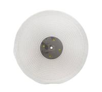 White Close Stitched Metal Polishing Buffing Mop 10" x 0.5" 1 Section 2nd Stage