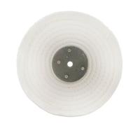 White Close Stitched Metal Polishing Buffing Mop 6" x 1" 2 Section 2nd Stage