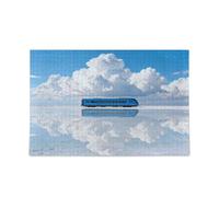 White Cloud Blue Train Piecing Puzzles Puzzles for Adults Entertainment and Intelligence Impossible Hard Greatest Gifts for Your Family Puzzle for Adults 500 Piecing