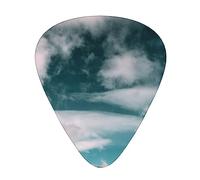 White Cloud Snow Mountain Guitar Picks Guitar Accessories 12 Pack Art Bass Pick Thin, Medium Heavy Gauges 3 Sizes For Ukulele