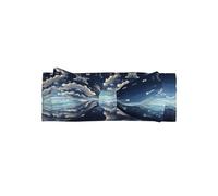 White clouds over the sea All-over printed baby bow headband matches any outfit for babies, toddlers and kids