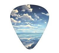 White Clouds Over The Sea Guitar Plectrums Classical Triangle Bass Acoustic And Electric Guitar Plectrums For Guitarists 12 Pieces
