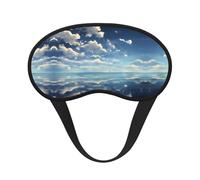 White Clouds Over The sea Sleep Mask Soft Eye MaskBlindfold Eyeshade Smooth Comfortable Eye Cover with