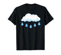 White Clouds Rain Drop Cloud Rain Costume T-Shirt