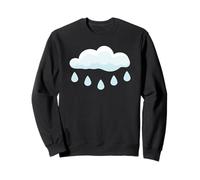 White Clouds Rain Drop Sweatshirt