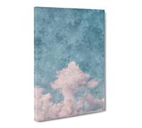 White Clouds Reaching Upwards Canvas Print | Gallery Wrapped 30mm Frame Wall Art | 30x20 inches | Ready to Hang | Modern Picture | Living Room Bedroom Lounge Office