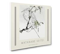 White Cockatoo By Watanabe Seitei Canvas Print | Gallery Wrapped 30mm Frame Wall Art | 14x14 inches | Ready to Hang | Asian Picture | Living Room Bedroom Lounge Office