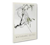 White Cockatoo By Watanabe Seitei Canvas Print | Gallery Wrapped 30mm Frame Wall Art | 20x14 inches | Ready to Hang | Asian Picture | Living Room Bedroom Lounge Office