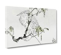White Cockatoo By Watanabe Seitei Canvas Print | Gallery Wrapped 30mm Frame Wall Art | 20x14 inches | Ready to Hang | Asian Picture | Living Room Bedroom Lounge Office