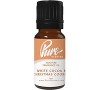 White Cocoa & Christmas Cookie Fragrance Oil - 10ml Suitable for Candles, Wax Melts, Cosmetics, Diffusers, Soaps (White Cocoa & Christmas Cookie)
