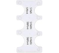 White Coin Dispenser with Hard Case Storage in Box Purse Wallet for Car - Changer Holder with Money Sorter for Collectors Coin Storage