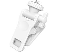 (White (cold boot interface)) Monitor Camera Mount Clip,Anti-Slip Selfie Light Clamp Replacement - Flash Holder Stand With 1/4 Screw Connector, Portable Phone Mount For Video Live