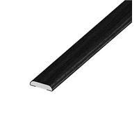 White/Coloured UPVC Trims 20mm,25mm,30mm,45mm,65mm,95mm 1m Lengths Comes Flat! (Black 20mm)