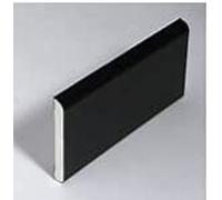 White/Coloured UPVC Trims 20mm,25mm,30mm,45mm,65mm,95mm 1m Lengths Comes Flat! (Black 25mm)