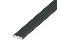 White/Coloured UPVC Trims 20mm,25mm,30mm,45mm,65mm,95mm 1m Lengths Comes Flat! (Grey 25mm)
