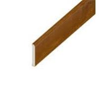 White/Coloured UPVC Trims 20mm,25mm,30mm,45mm,65mm,95mm 1m Lengths Comes Flat! (Oak 30mm)