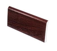 White/Coloured UPVC Trims 20mm,25mm,30mm,45mm,65mm,95mm 1m Lengths Comes Flat! (Rosewood 45mm)