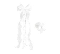 White Communion Hair Accessories White Bow Headwear