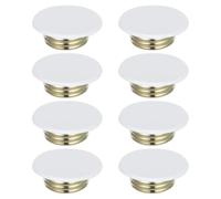 White Concealed Sprinkler Head Cover Plate Flat 8pcs for Ceiling | Iron Construction, Quick Fire Response and High Temperature Resistance, Easy Maintenance for Indoor Commercial Spaces