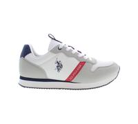 White Contrast Trainers Stylish Comfortable - male - U.S. Polo Assn. - Sneakers - Multicolor - 10 UK - Shoes 10 UK