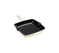 (White) Cooks Professional 26cm Cast Iron Skillet Pan