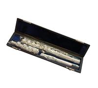 White Copper Silver Plated 17 Key Open Hole C Tone Flute Instrument With Case Flute for Beginner