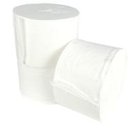 White Coreless Toilet Rolls 2 ply 800 Sheets Per Roll 36 Rolls Per Case