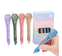 White Correction Tape - Correction Tape Pen, 5 Pieces Flower Shape Correcting Stationery, Quick Drying Corraction Tapes, Resilient Synthetic Accessory Housing Unit | for Students Teachers Writers