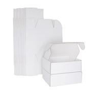 White Corrugated Cardboard Shipping Boxes, 150x100x50mm Royal Mail PIP Small Parcel Boxes, Mailing Boxes for Business, Posting, Storing or Gift(25 Pieces)