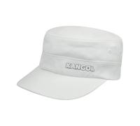 White Cotton Army Cap with Hidden Pocket, female, Kangol, Hats & Caps, White, S/M, Accessories S/M