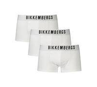 White Cotton Boxer Underwear Pack, male, Bikkembergs, Underpants, White, 2XL, Underwear 2XL