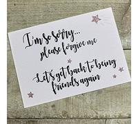 WHITE COTTON CARDS 1 x POSTCARD- I'M SO SORRY (Code:PC40)