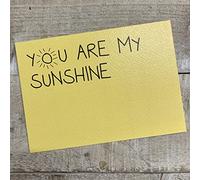 WHITE COTTON CARDS 1 x POSTCARD - YOU ARE MY SUNSHINE (Code:PC104)