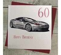 WHITE COTTON CARDS 60th Birthday Card, Aston Martin, Car, Simply the Best Handmade AA60