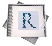 White Cotton Cards Alphabetics, Card & Memory Book, Initial R, White Board, Multi-Colour, 27 x 30 x 4 cm