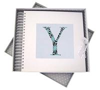 White Cotton Cards Alphabetics, Card & Memory Book, Initial Y, White Board, Multi-Colour, 27 x 30 x 4 cm