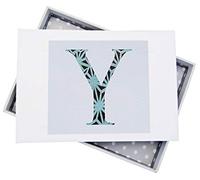 White Cotton Cards Alphabetics, Mini Photo Album, Initial Y, White Board, Multi-Colour, 12.5 x 17.5 x 2.5 cm