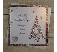 White Cotton Cards C3-SD "Son & Daughter-in-Law" Handmade Christmas Card