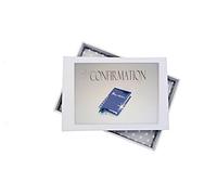 White Cotton Cards, Confirmation Mini Photo Album, Blue Bible, FCB1T, Board, 12.5 x 17.5 x 2.5 cm