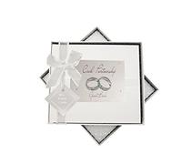 White Cotton Cards CP3 Civil Partnership Wedding Rings Guestbook