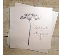 White Cotton Cards "Dandilion, Deepest Sympathy on the Loss of your Son Handmade Sympathy Card