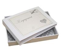 White Cotton Cards Engagement Love Heart Mini Photo Album (LLE-T)
