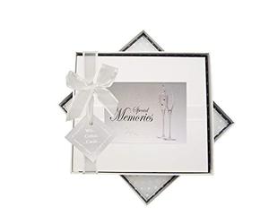 White Cotton Cards FL3 "Special Memories" Guestbook Flutes Design