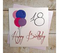 white cotton cards GHB18 "Happy Birthday" Handmade 18Th Birthday Card