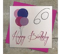 WHITE COTTON CARDS GHB60 Happy Birthday Handmade 60Th Birthday Card