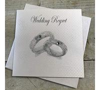 WHITE COTTON CARDS, Handmade Regret Card (Wedding Bands)